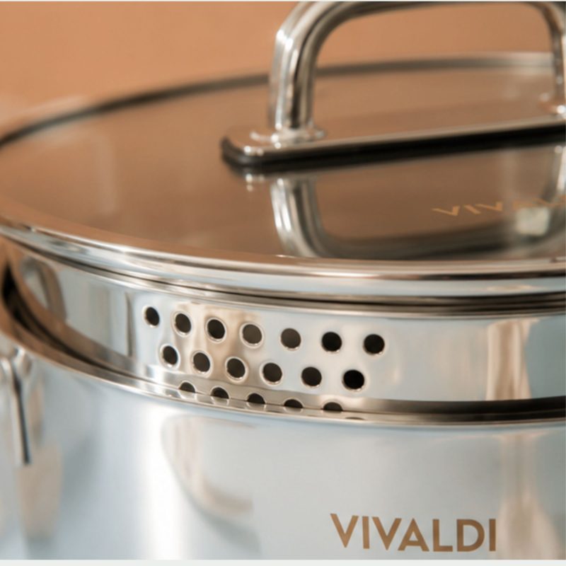 سرویس قابلمه استیل 8 پارچه پرایم برند Vivaldi