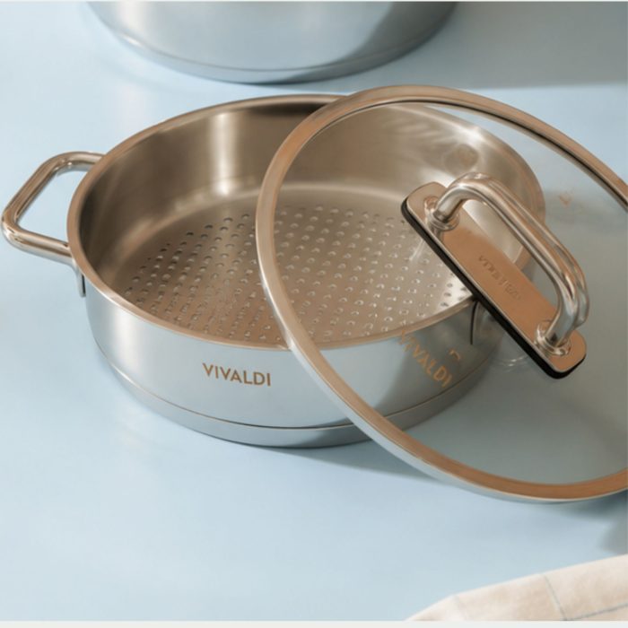 سرویس قابلمه استیل 8 پارچه پرایم برند Vivaldi